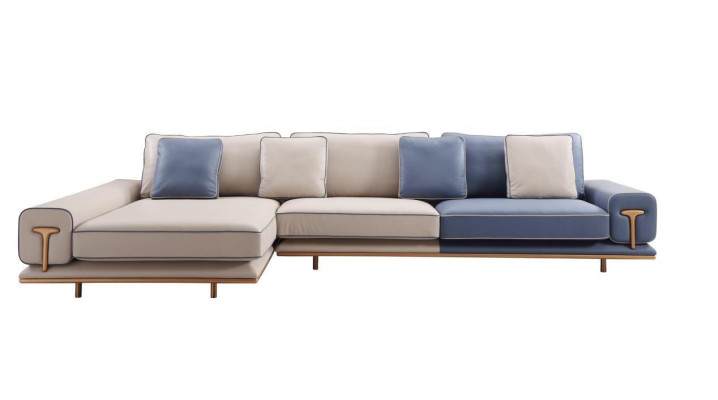 Corner sofa L-shape Corner suite Large sofa Upholstered sofa Fabric sofa new Living room