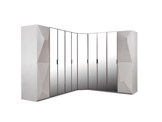 Corner Cabinet Design Luxury Bedroom Furniture Wood Wardrobe Modern