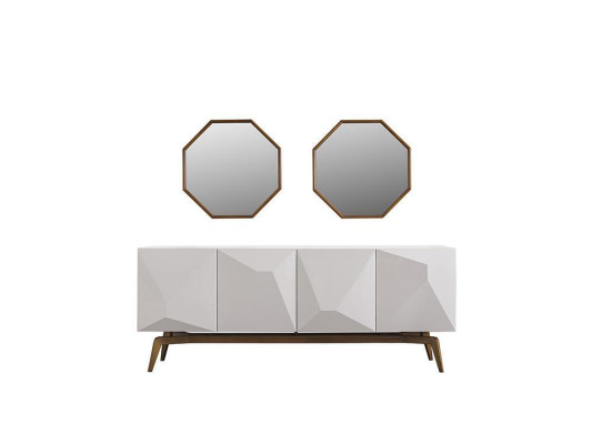 Modern Dining room Furniture Design Sideboard with 2x Mirror Furnishings