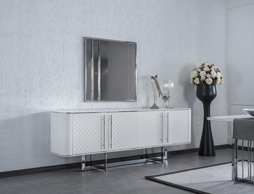 Luxury Sideboard with Mirror Dining room Furnishings Modern Design Furniture