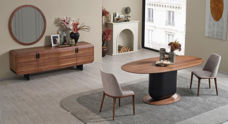 Luxury Complete Ess Group Sideboard Dining room Dining table Chairs new Sideboard