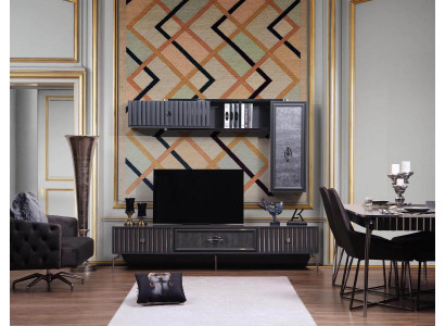 Luxury Wall unit Living room Sideboard TV cabinet Shelf Walls Wardrobe