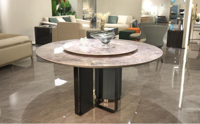 Luxurious round dining table stylish dining table Round stylish round table