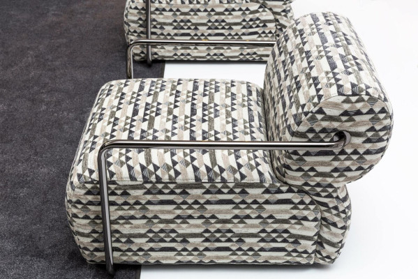 Designer Armchair Modern 1-Seater Living room Luxury Upholstery Textile Furniture