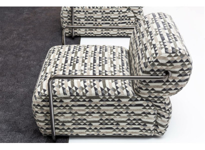 Designer Armchair Modern 1-Seater Living room Luxury Upholstery Textile Furniture