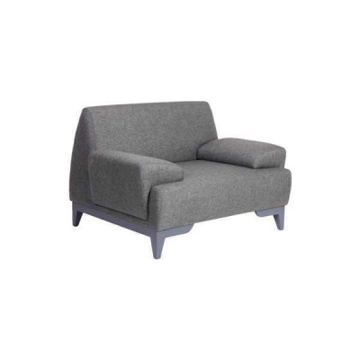 Gray Designer Armchair Modern Living room 1-Seater Relax Upholstered Armchair