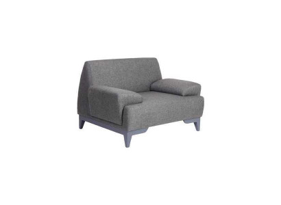 Gray Designer Armchair Modern Living room 1-Seater Relax Upholstered Armchair