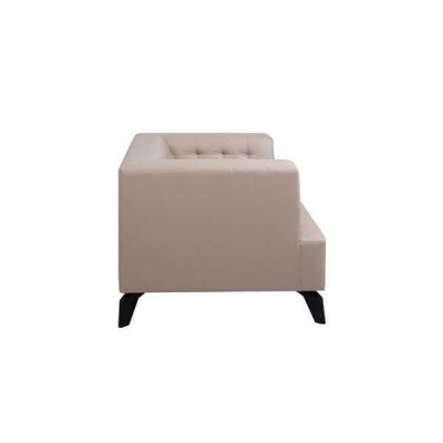 Luxury Beige Leather Chair Upholstery Lounge Single Seater Relax Club Chair Style