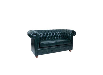 Dark Blue Chesterfield Two-seater Modern Sofa 2-seater 2-seater sofa