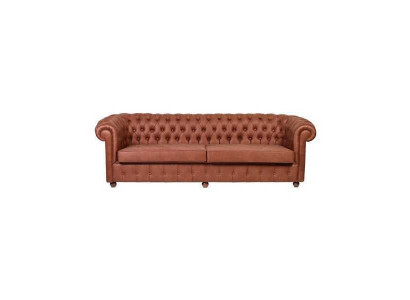 Brown Three Seater Chesterfield 3 Seater Living Room Couch Modern Sofas