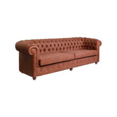 Brown Three Seater Chesterfield 3 Seater Living Room Couch Modern Sofas