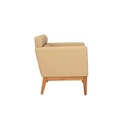 Beige club chair Relax 1-Seater Designer Armchair Living room Seater