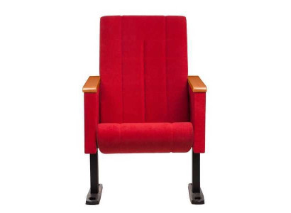 Designer Red Luxury Chair 1-Seater Modern Armchair Textile Wooden Furniture