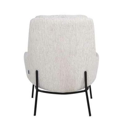 Designer Upholstery Chair Gray Armchair Luxury Armchair Textile Single Seater
