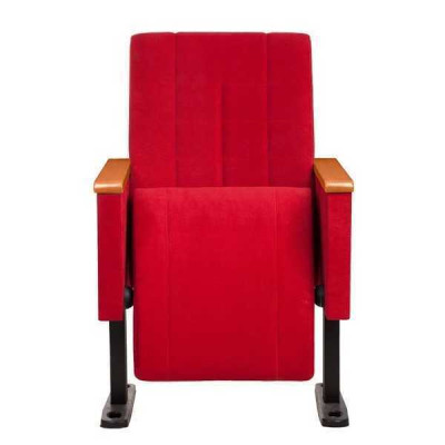 Designer Red Luxury Chair 1-Seater Modern Armchair Textile Wooden Furniture