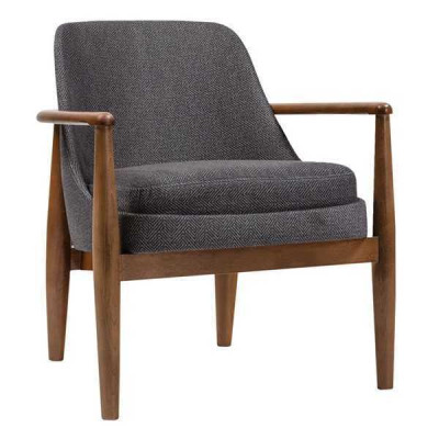 Gray Modern Chair Designer Armchairs Living room Upholstery Single Seater