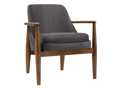 Gray Modern Chair Designer Armchairs Living room Upholstery Single Seater