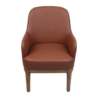 Brown Living room Armchair Designer Single Seater Luxury Armchair Chairs