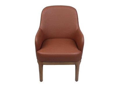 Brown Living room Armchair Designer Single Seater Luxury Armchair Chairs