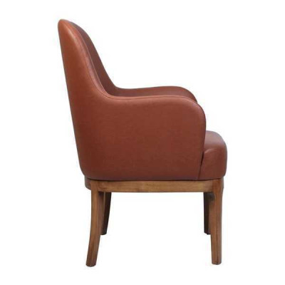 Brown Living room Armchair Designer Single Seater Luxury Armchair Chairs