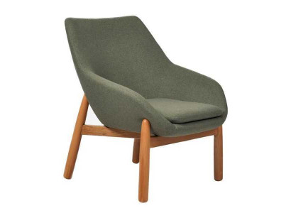 Green Dining room chair Living room Chairs Designer single seater wooden feet
