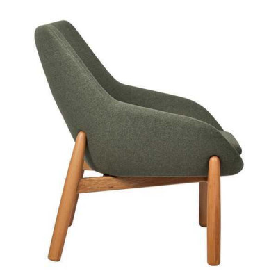 Green Dining room chair Living room Chairs Designer single seater wooden feet