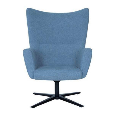 Blue Armchair Wing Chair Designer 1-Seater Modern Cocktail Chair