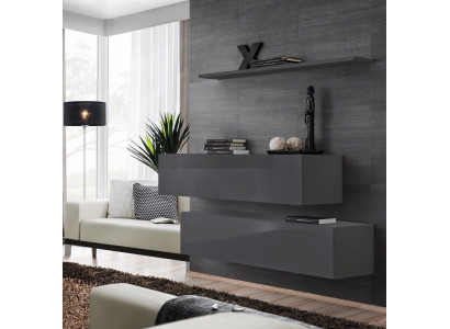 Modern Wall unit Furnishings Luxury Designer Complete e Set 3tlg.Living room furniture
