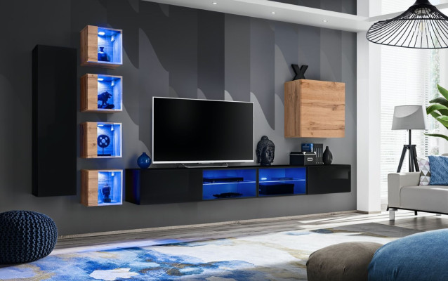 Modern Furniture Designer Wall unit Furnishings Luxury Suite new wall cabinet