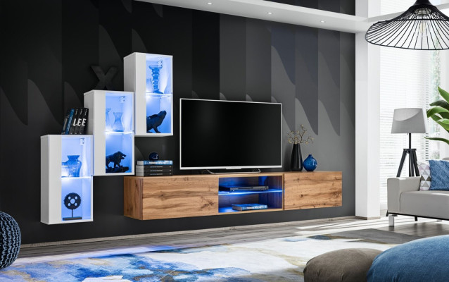 Living room new Wall unit Furnishings Modern Modern TV lowboard wall cabinet