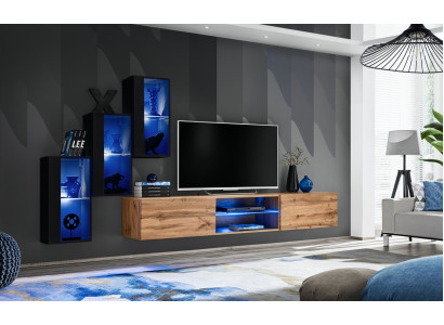 Living room furniture Luxury Wall unit Complete Designer Furnishings Wooden furniture
