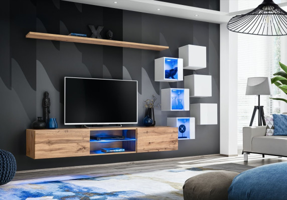 Living room furniture Sideboard Wooden Furniture Luxury Set Furnishings Complete Wall Cabinet
