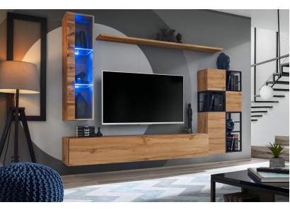 Wooden furniture Brown Design Wall unit TV Stand Furnishings Living room furniture Suite