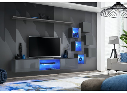 Luxury Furniture Set 8-piece Wall unit Wall Shelf 6x wall cabinet new Furnishings