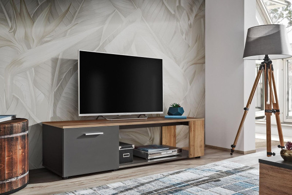 Luxury TV lowboard Living room Wood Chest of drawers Designer Sideboard Wall unit new