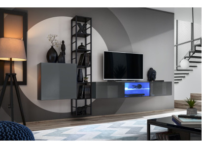 Living room furniture Wall unit Wood Furnishings TV lowboard Complete new Furniture