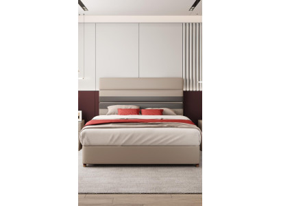 Bed Modern Design Luxury Upholstery Beds Textile Fabric Beds Textile