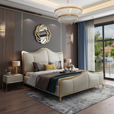 Bedroom Set Designer Luxury Group Suite Bed 2x Bedside table 3 pcs new