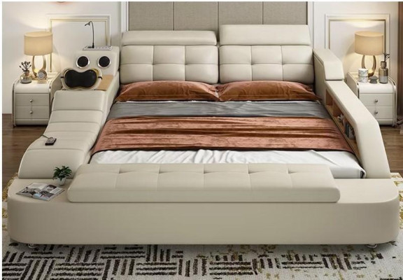 Multifunction Bed Double Beds Modern Bed frame 180x200cm new