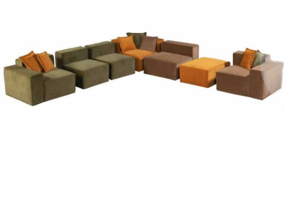 Modern L-shape Couch Luxury Living room Corner sofa Corner sofa Textile Furniture