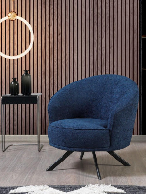 Modern couch set luxury sofas three-seater armchair blue upholstered furniture 3 pieces