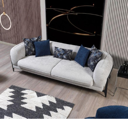 Modern three seater fabric furniture living room couch designer furniture sofas
