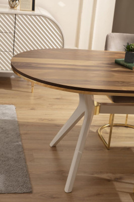 Dining room Luxury Dining set Dining table Table Chairs Suite White Set 6pcs