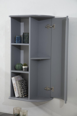 TV stand TV-cabinet lowboard shelves sideboard table modern gray luxury new
