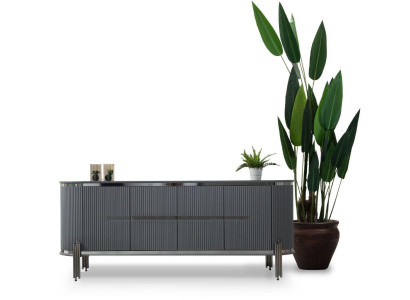 Gray sideboard Luxury Chest of drawers Sideboard Wardrobe Dining room furniture Wooden furniture