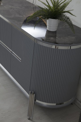 Gray sideboard Luxury Chest of drawers Sideboard Wardrobe Dining room furniture Wooden furniture