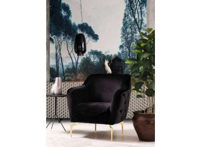 Modern Furniture Luxury Chesterfield Armchair Cocktail Chair Stainless Steel Furniture
