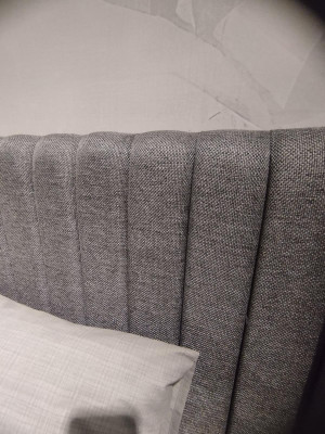 Luxurious bed with stool exclusive design and high-quality workmanship