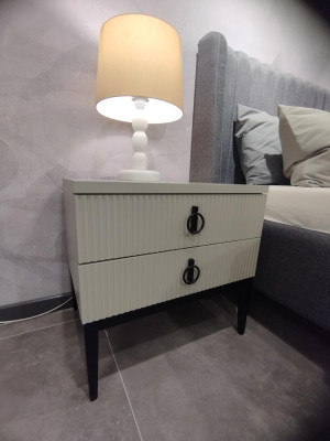Bedroom Side table Luxury 2x Bedside tables Elegant Bedside tables 2x