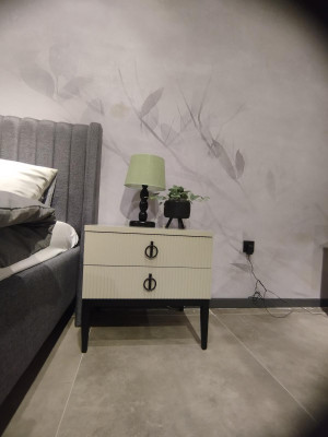 Bedroom Side table Luxury 2x Bedside tables Elegant Bedside tables 2x
